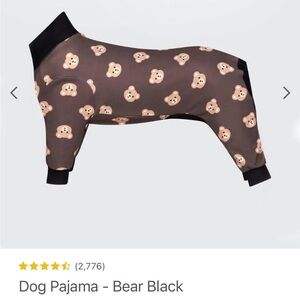 Spark Paws Bear Print Dog Pajamas
